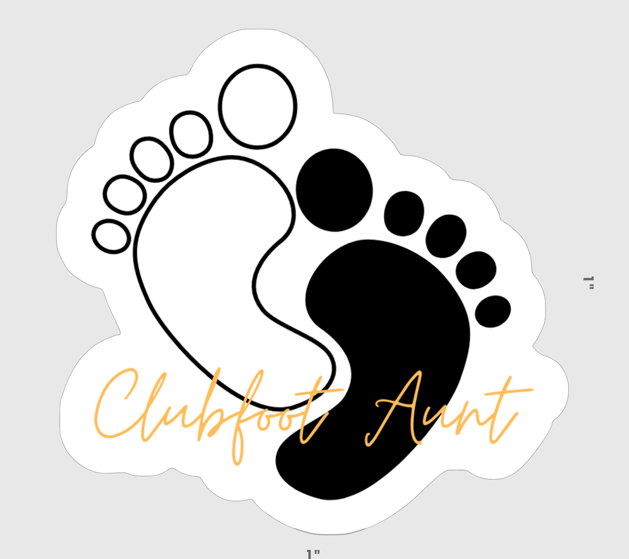 Clubfoot Mini Stickers - Aunt (PREORDER)