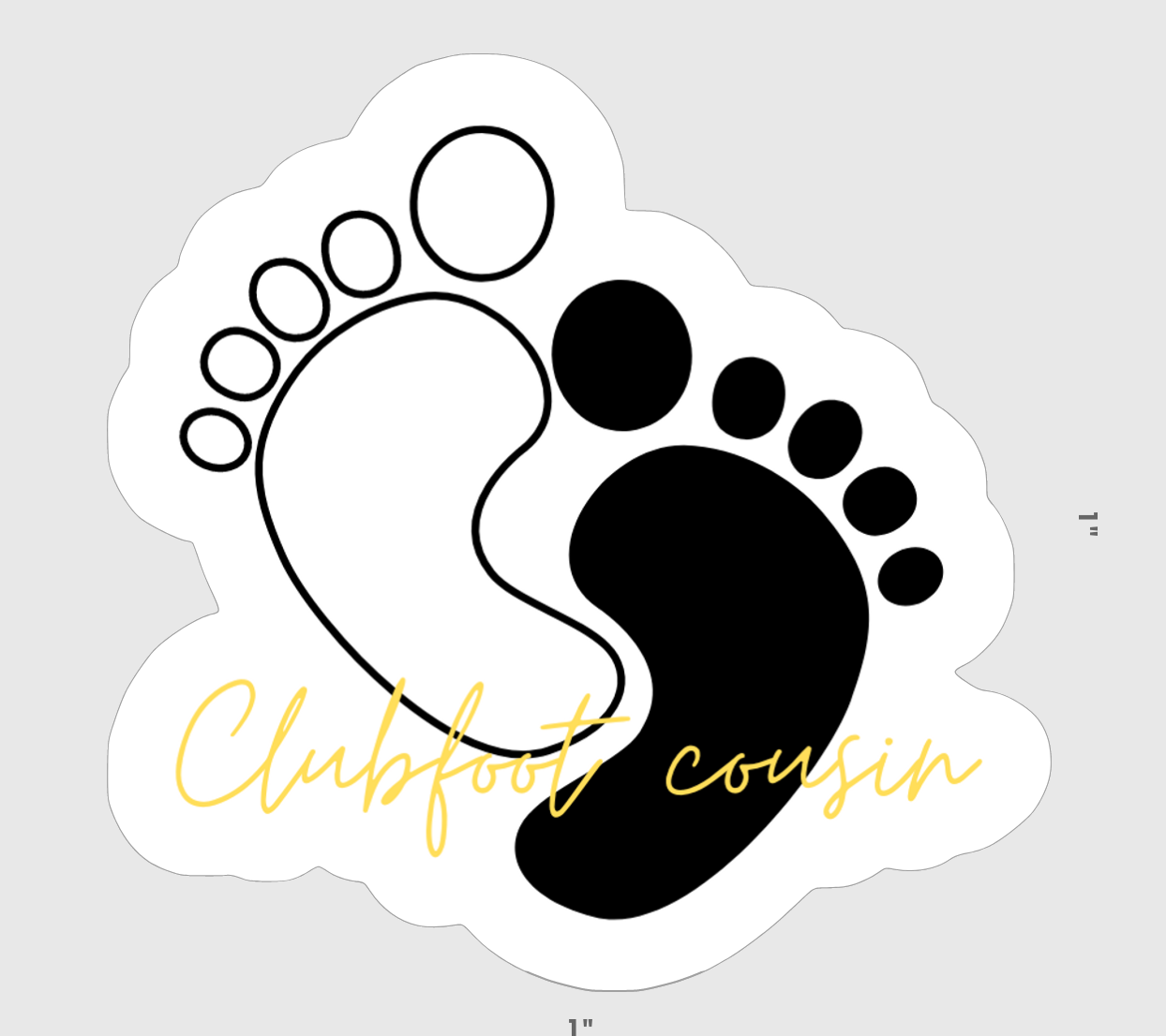 Clubfoot Mini Stickers - Cousin (PREORDER)