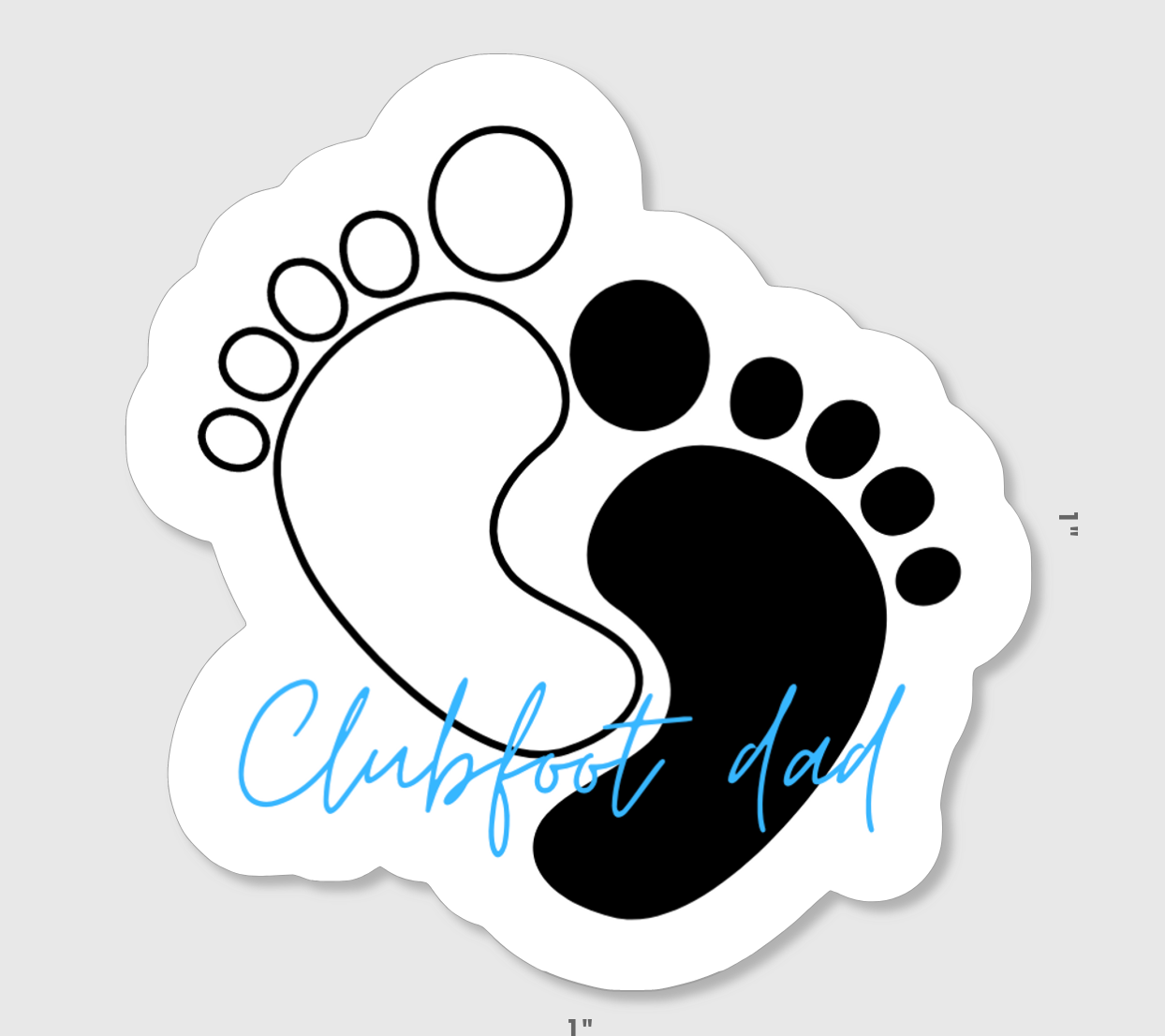 Clubfoot Mini Stickers - Dad