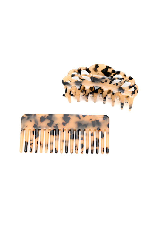 Comb & Claw Clip Set - OS - Womens