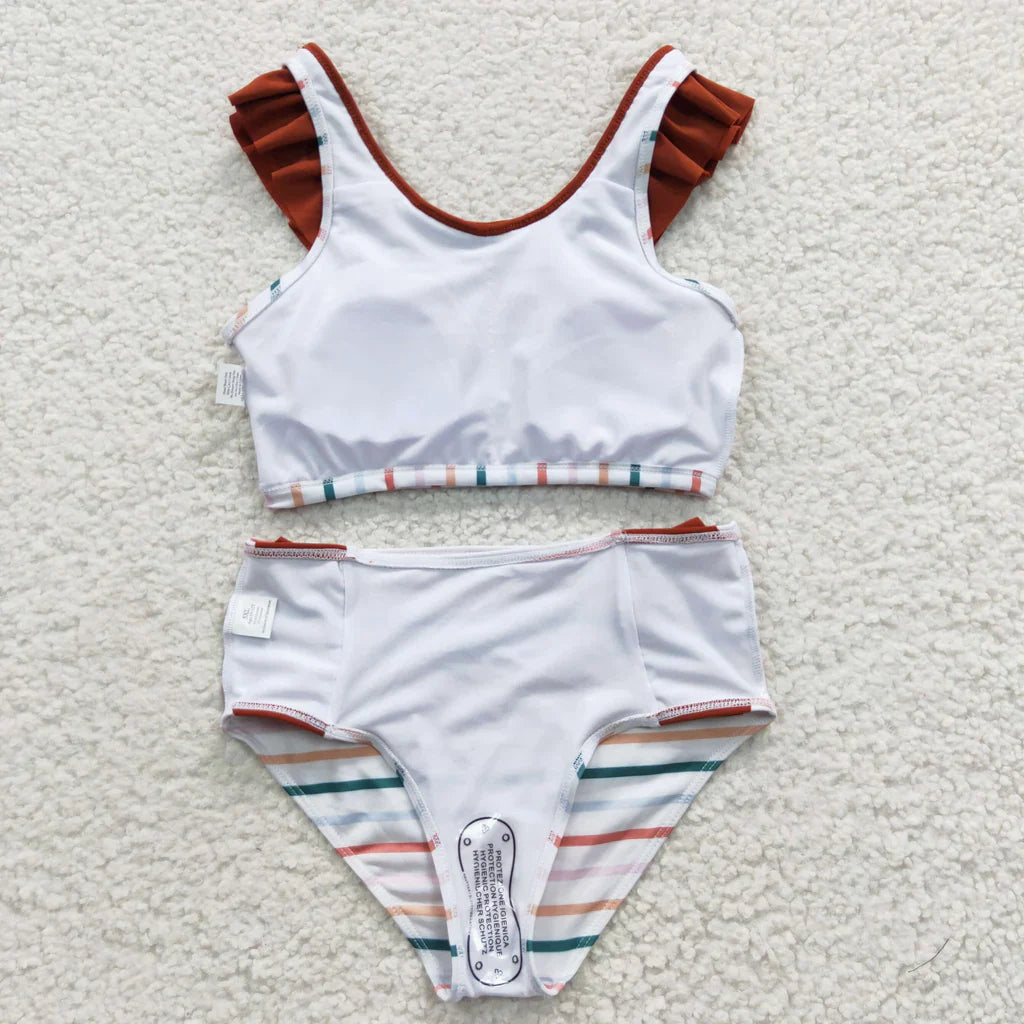 RTS: striped two piece swimsuit-