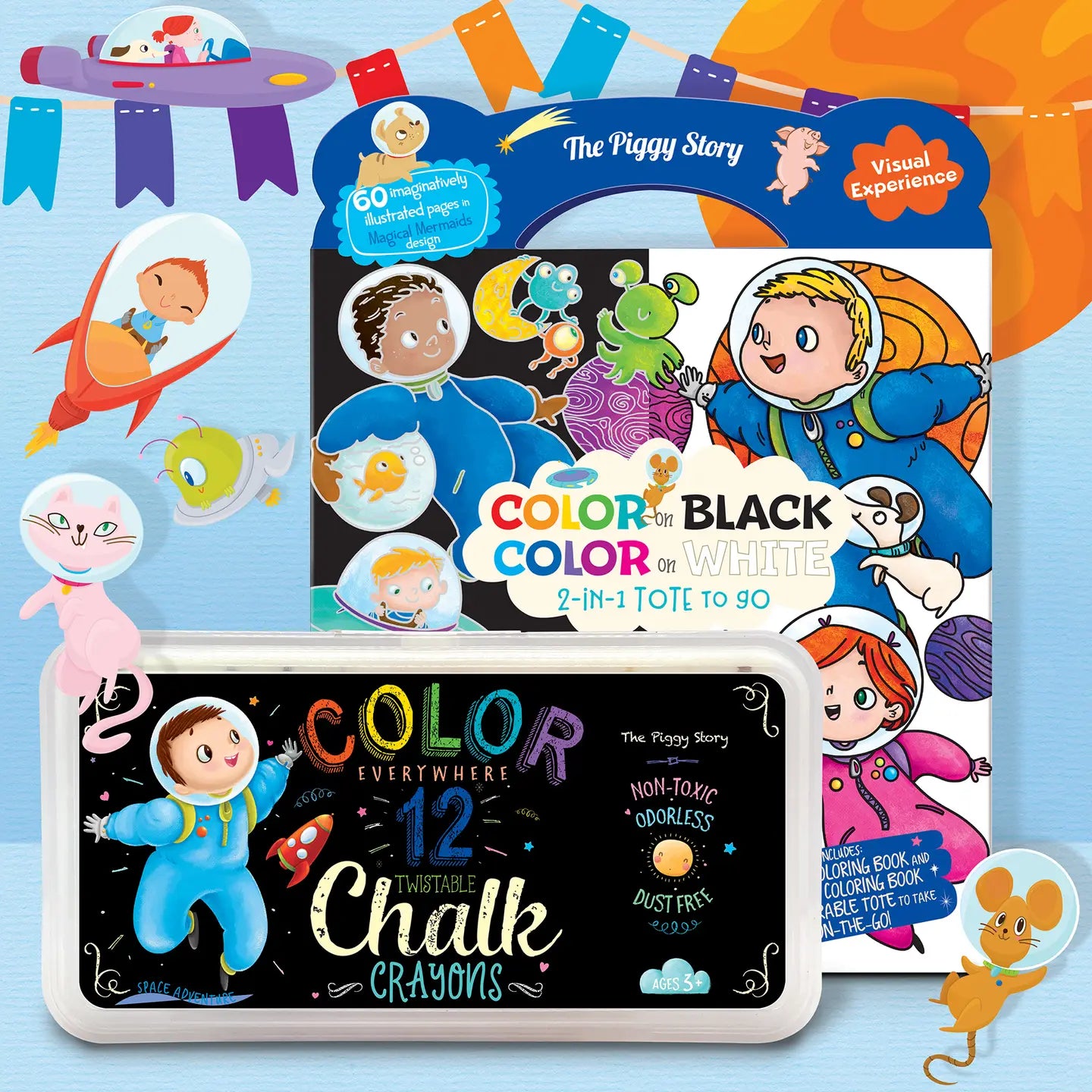 Space Adventure Coloring Gift Set