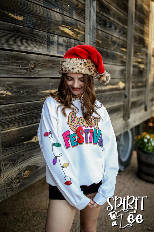 Feelin' Festive Christmas Sweatshirt