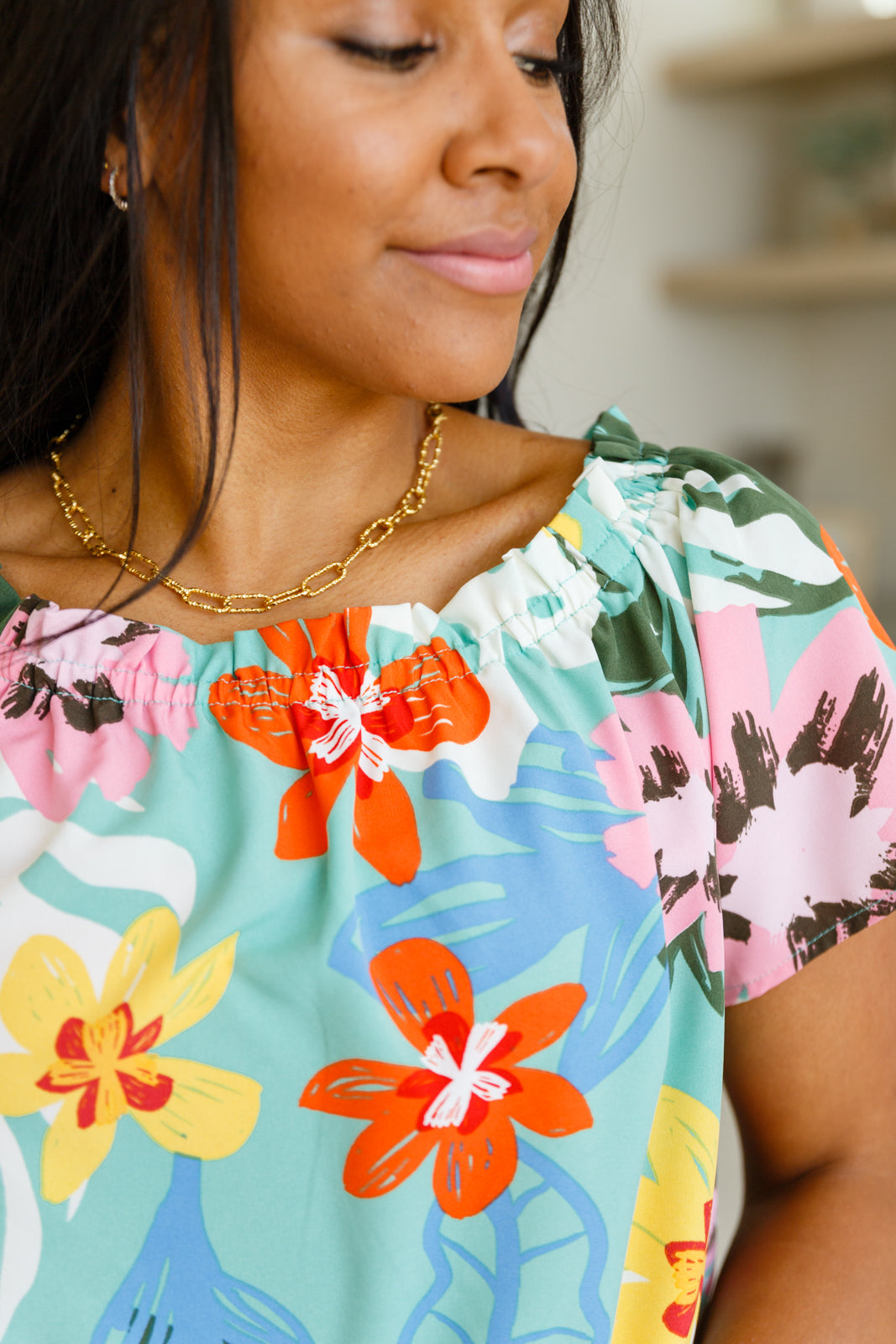 Hawaii’s Finest Floral Top - Womens