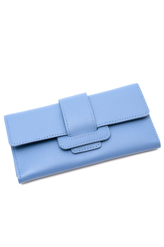 Hello Spring Oversized Wallet in Light Blue - OS - Womens