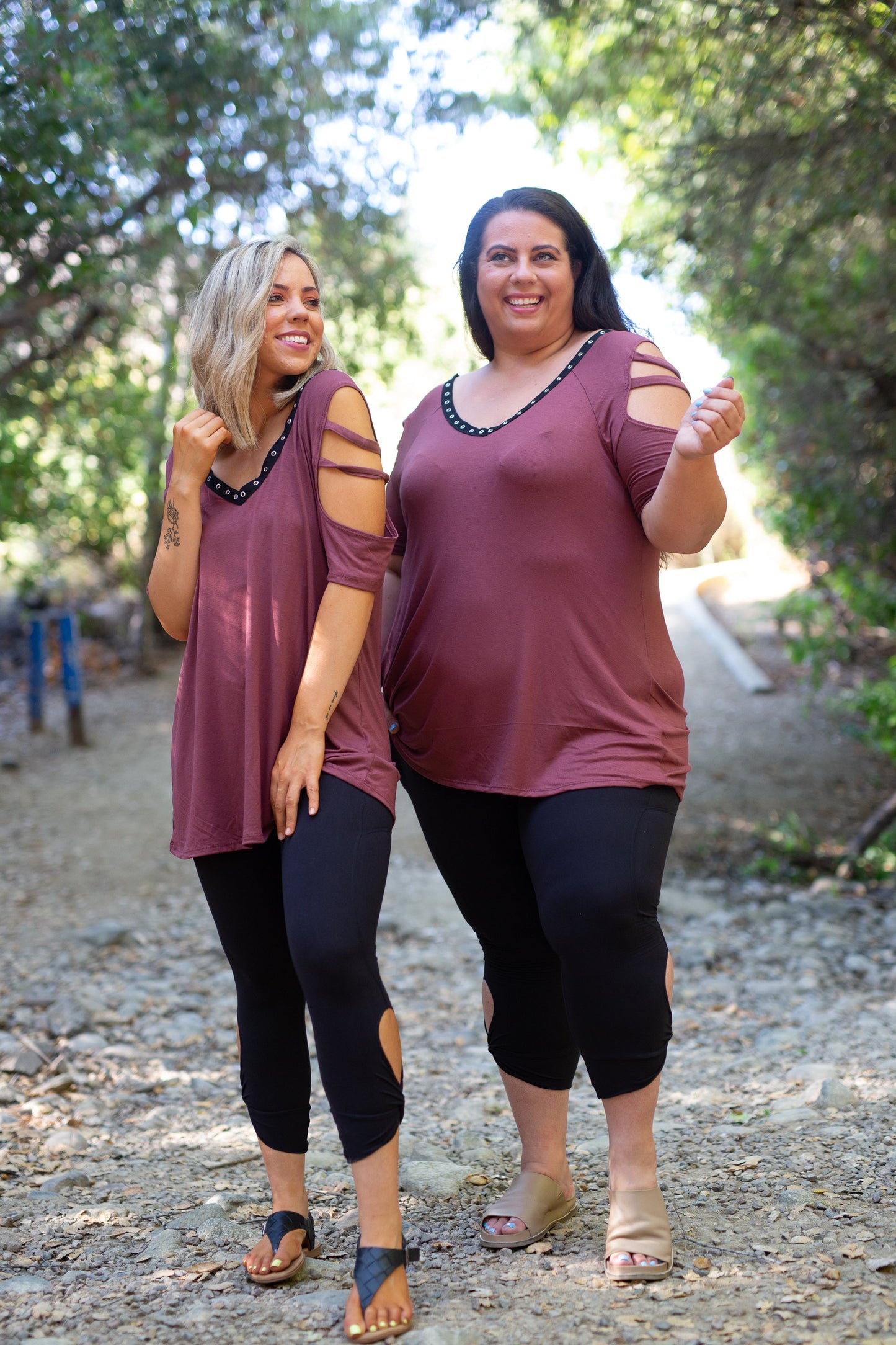 Striking Lattice Top in Marsala