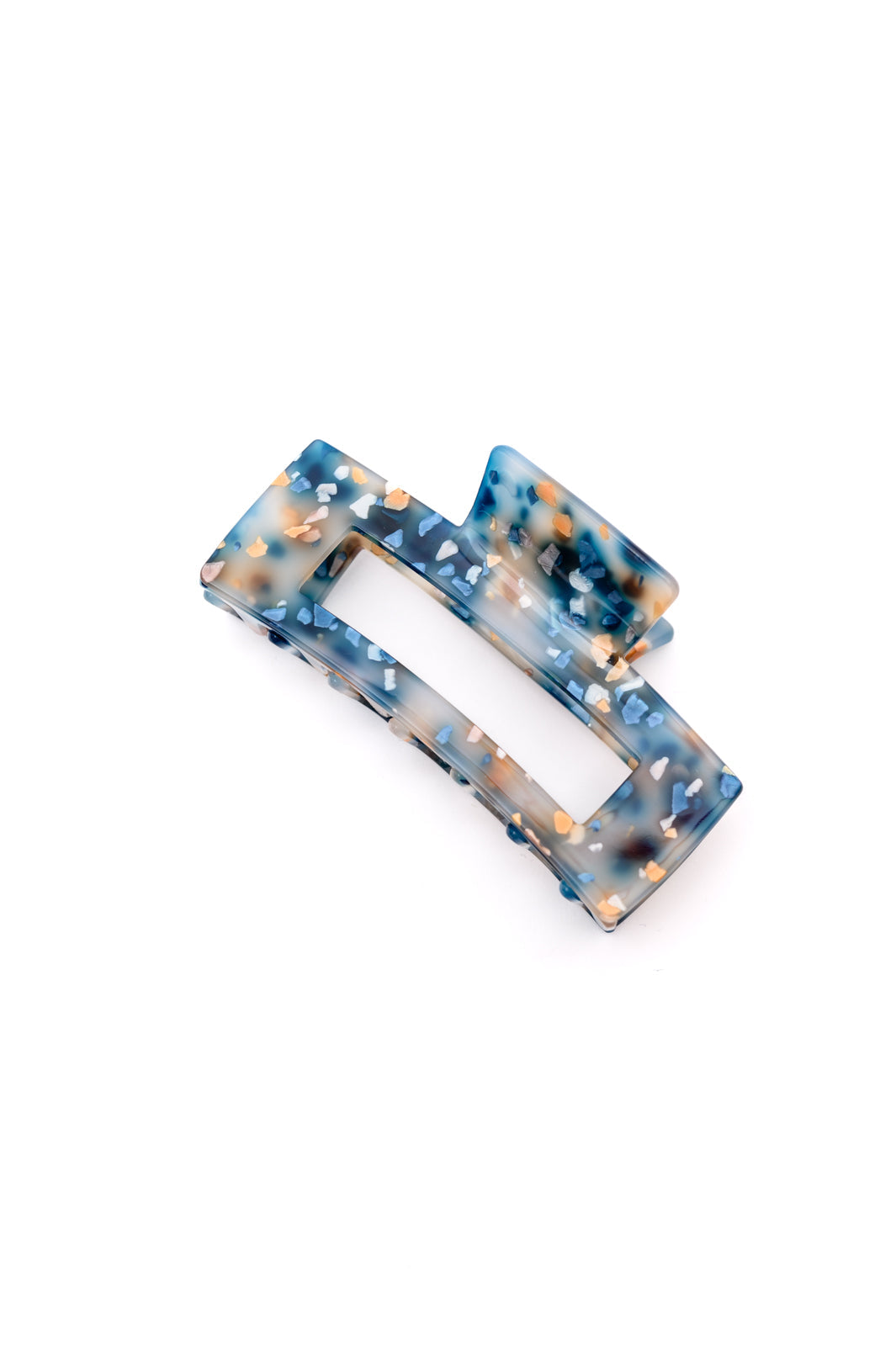 Life’s A Party Confetti Claw Clip In Teal - OS - Womens