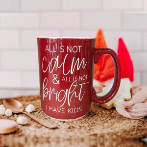 Funny Christmas Coffee Mugs Red & Green Ceramic Holiday Cups