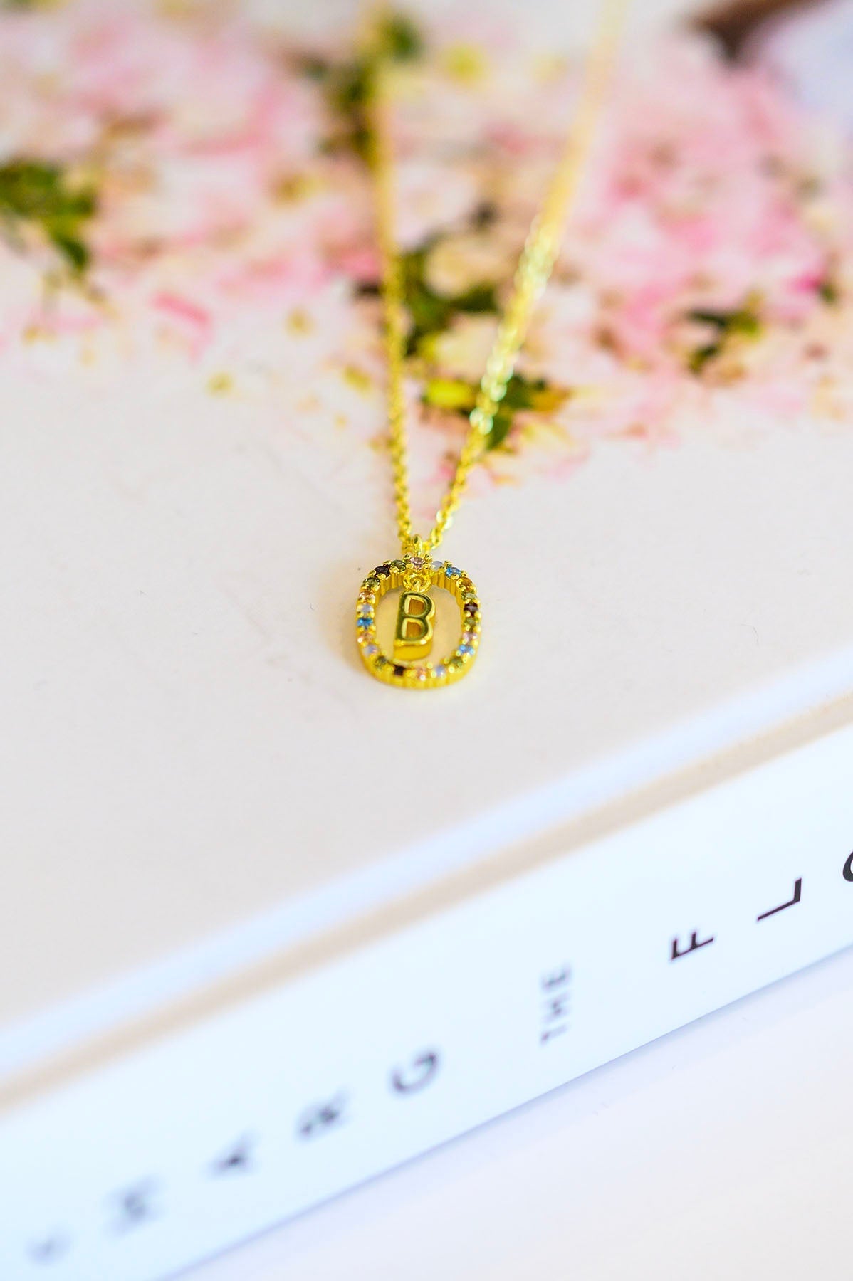 Mi Amor Gold Dipped Initial Necklace - Womens