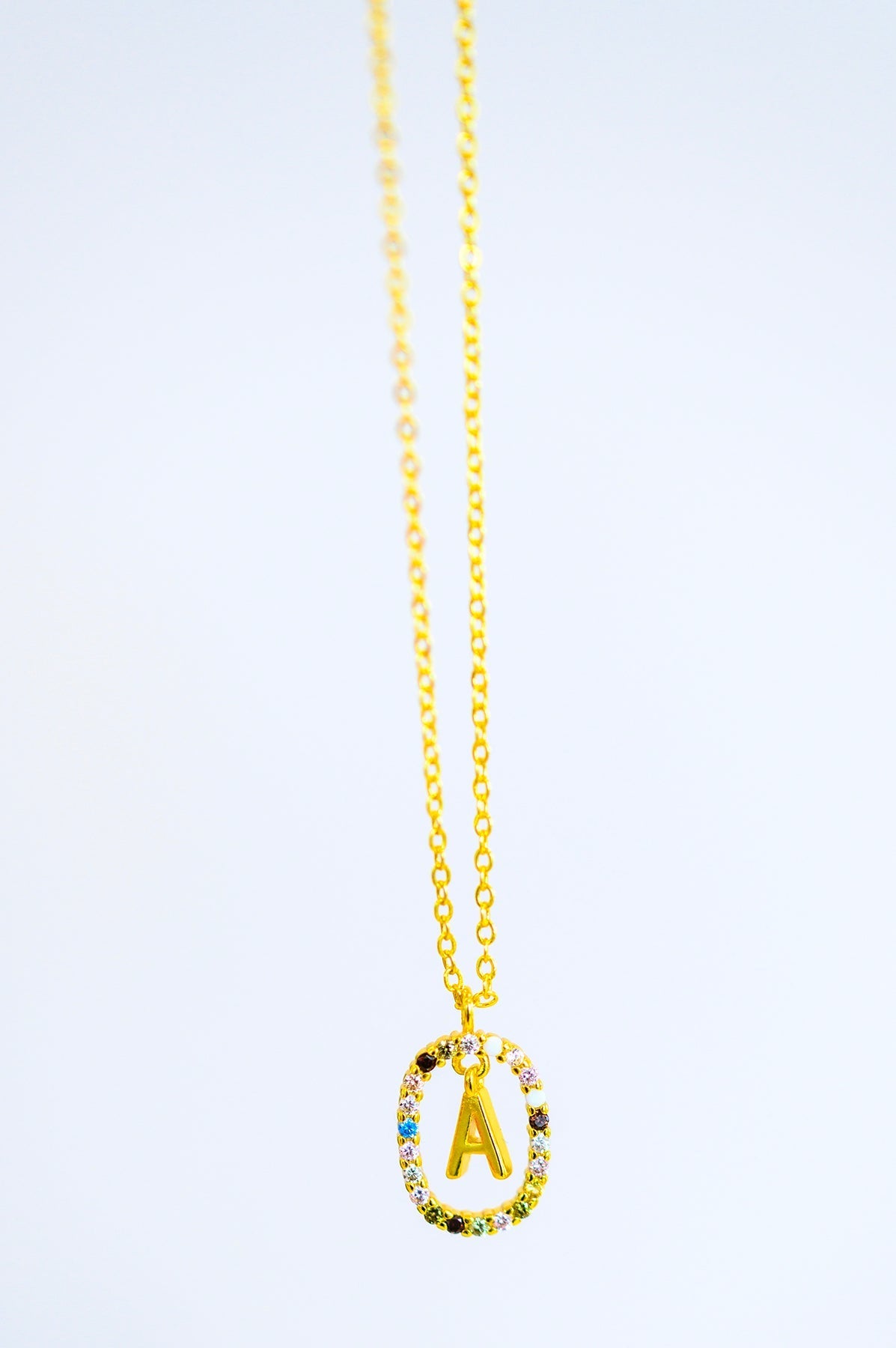 Mi Amor Gold Dipped Initial Necklace - Womens