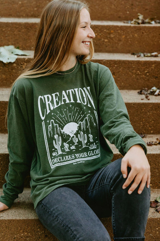 Creation Western Christian Graphic Long Sleeve