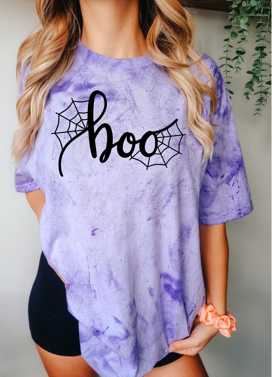 PREORDER: Boo Graphic Tee in Amethyst - Womens