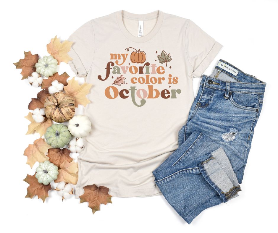 PREORDER: My Favorite October Graphic Tee - Womens