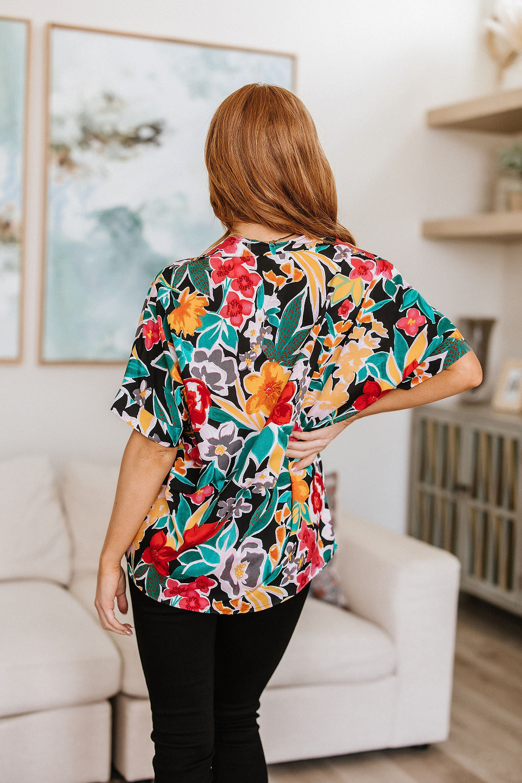 Pretty in Paradise Floral Blouse - Womens