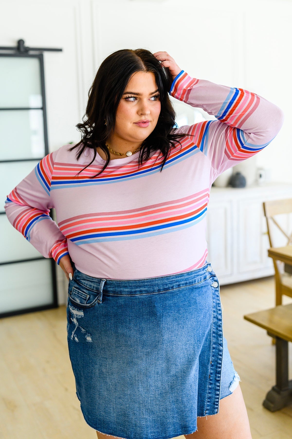 Sweet Like Candy Striped Long Sleeve - Womens