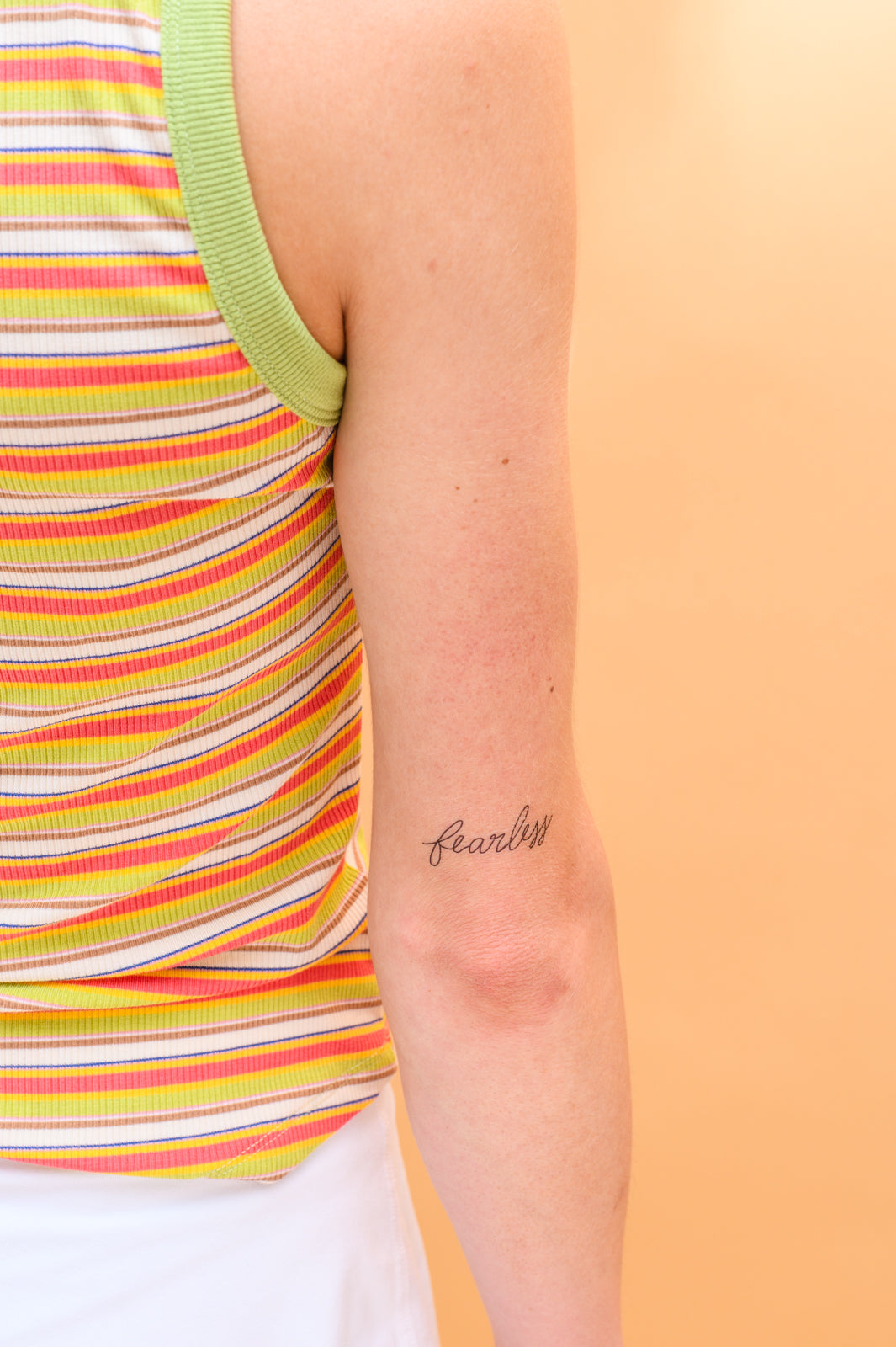 Words For A Season Temporary Tattoo FEARLESS - OS - Womens