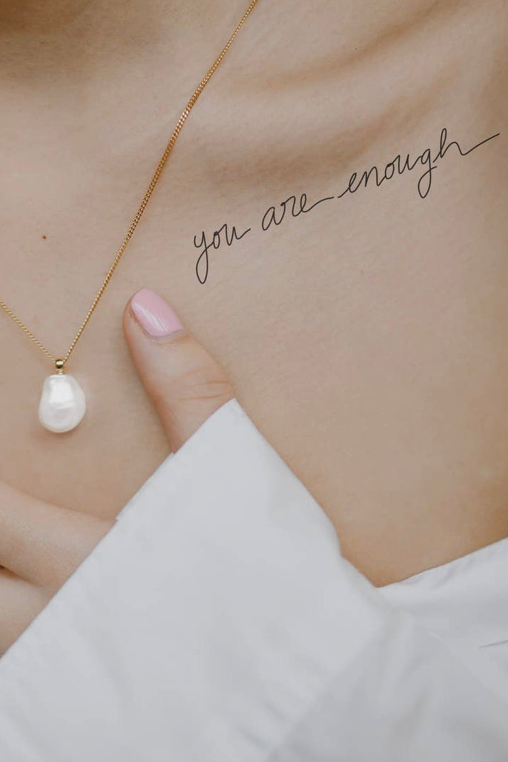 Words For A Season Temporary Tattoo YOU ARE ENOUGH - OS -
