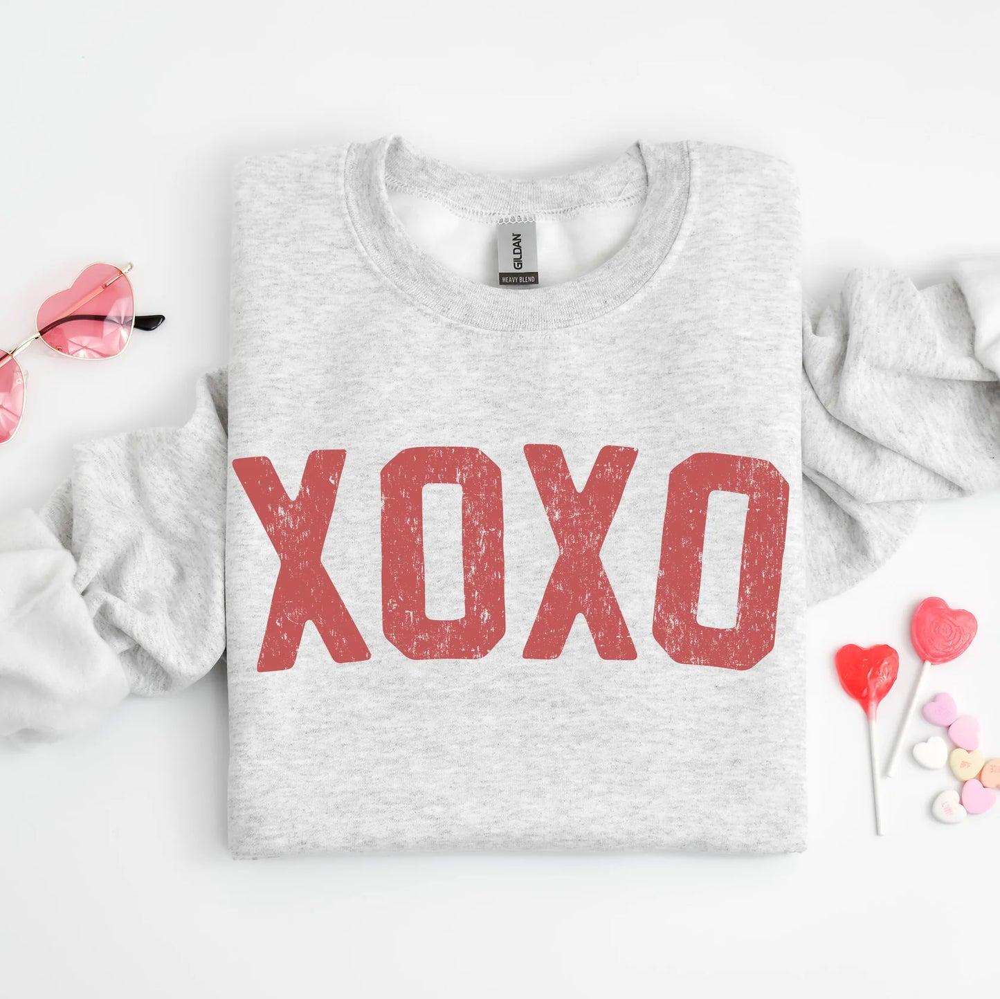 XOXO Sweatshirt (ASH Grey), Valentine's Day