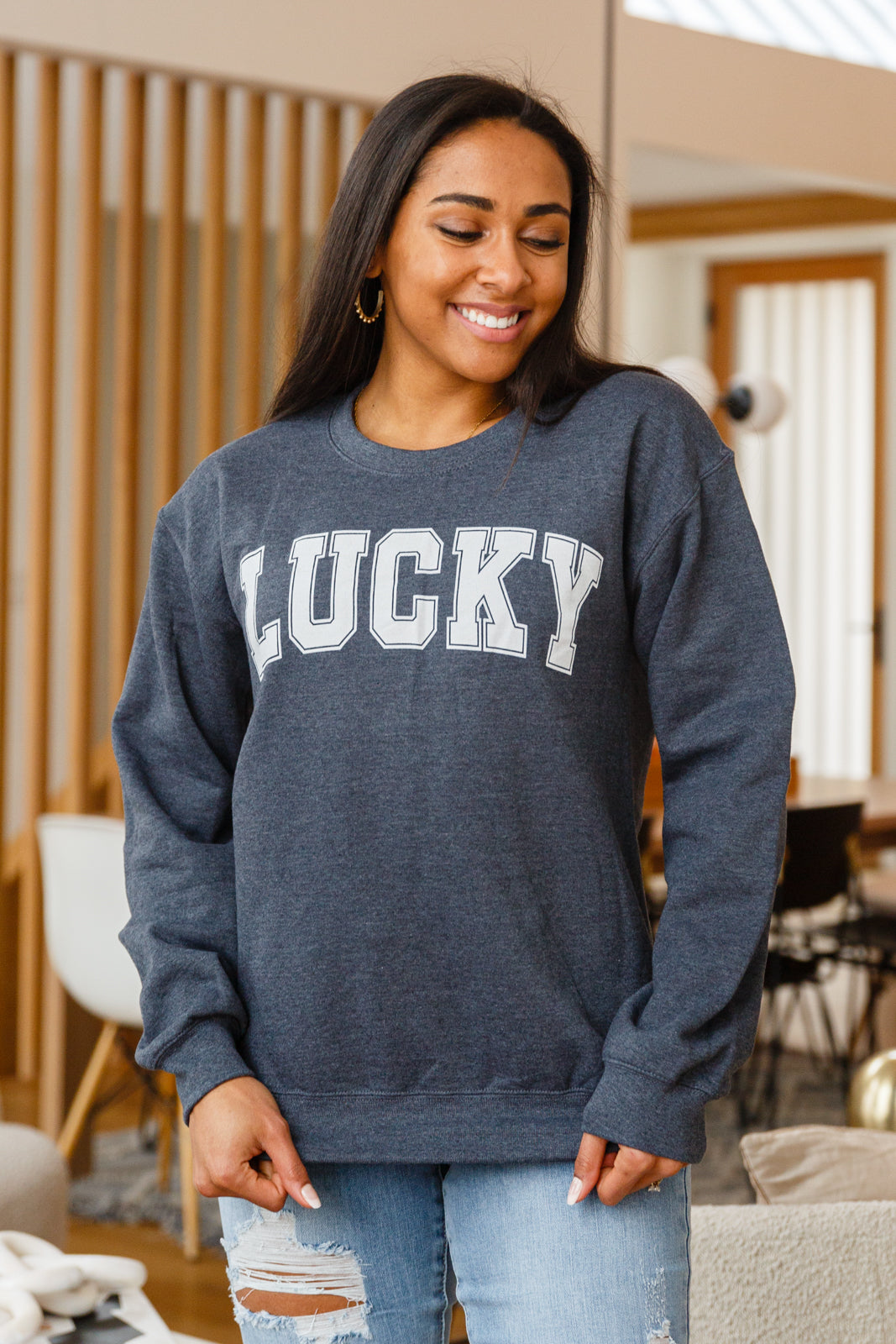 Your Lucky Crew Neck Sweater - Womens