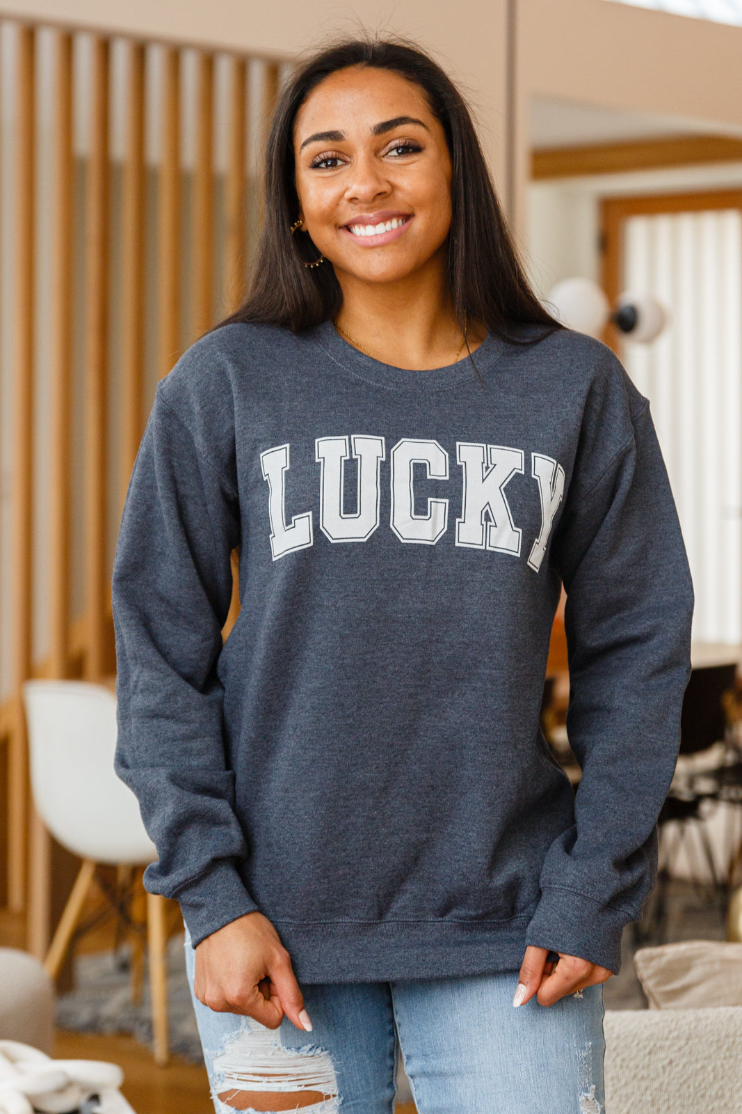 Your Lucky Crew Neck Sweater - Womens